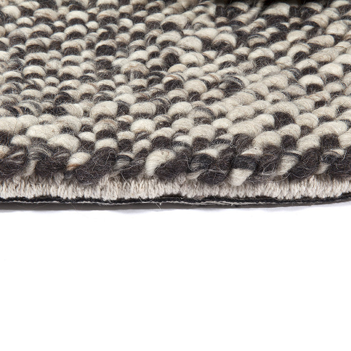 Wollen vloerkleed - Lorraine Donkerbruin/Creme