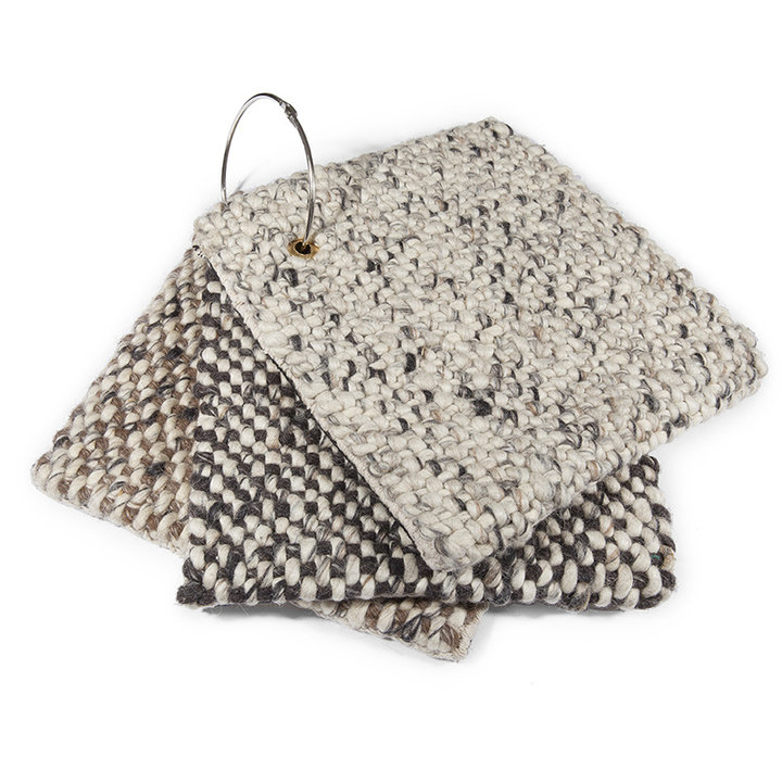 Wollen vloerkleed - Lorraine Donkerbruin/Creme