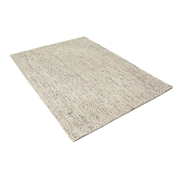 Wollen vloerkleed - Lorraine Grijs/Creme