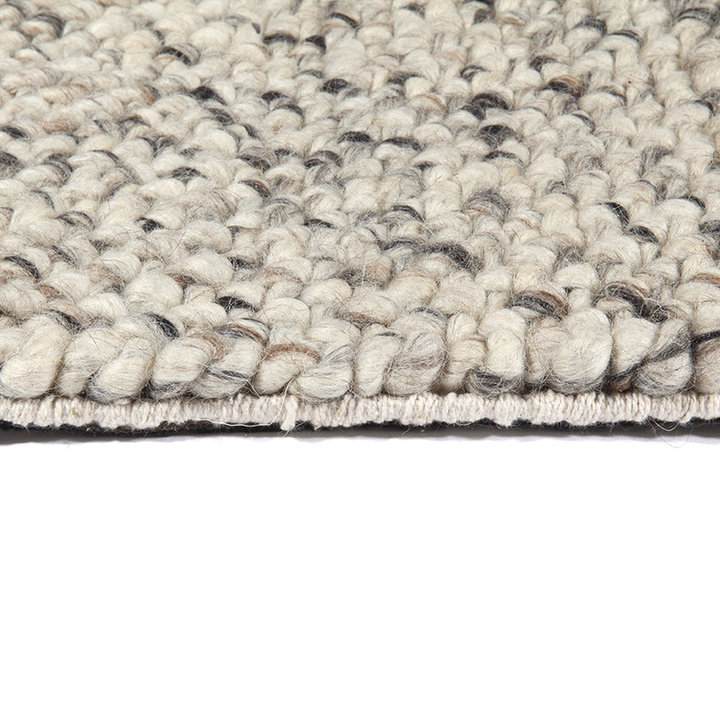 Wollen vloerkleed - Lorraine Grijs/Creme