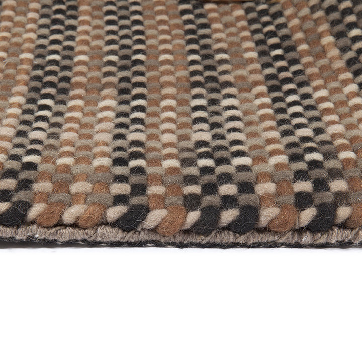 Wollen vloerkleed - Paigee Bruin/Beige