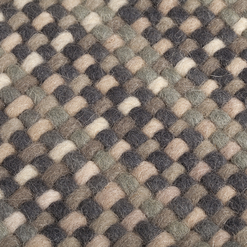 Wollen vloerkleed - Paigee Grijs/Beige - sfeer