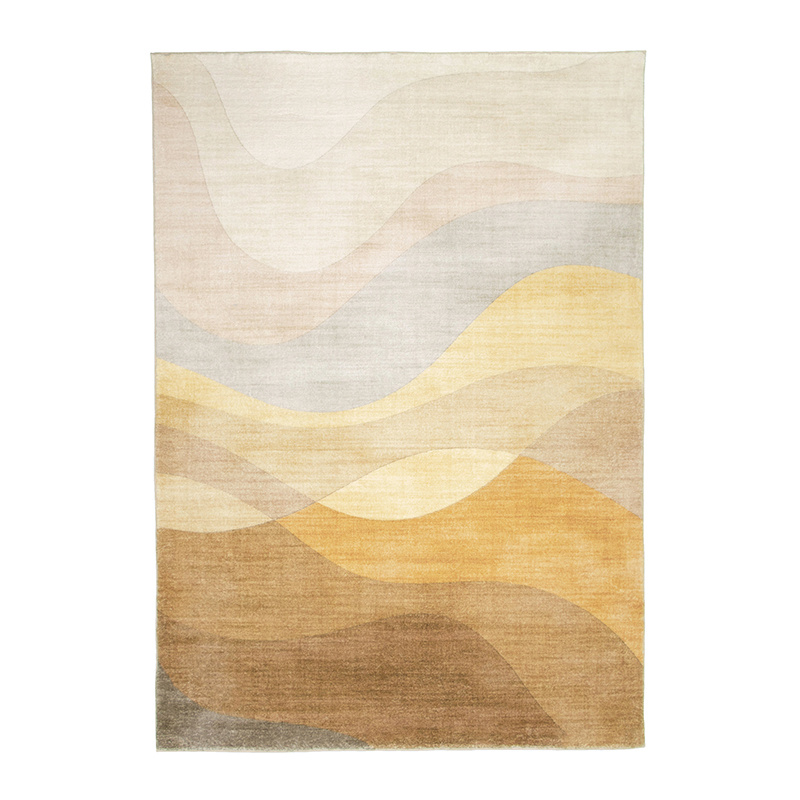 Modern vloerkleed - Field Geel - sfeer