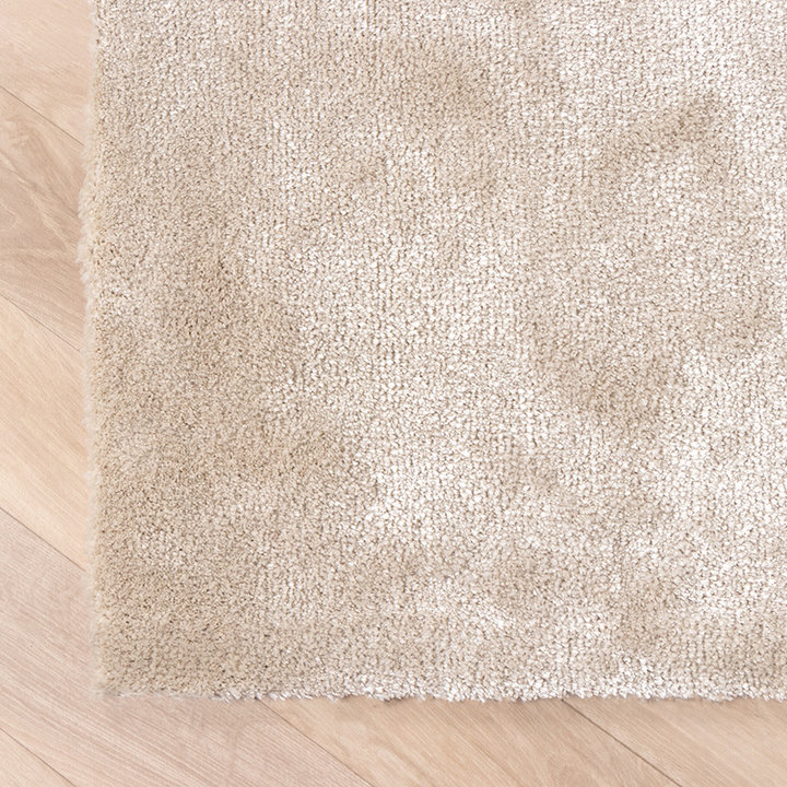 Wasbaar viscose vloerkleed - Vive Creme