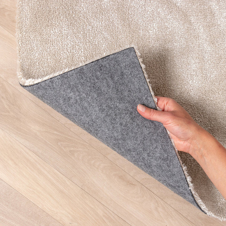 Wasbaar viscose vloerkleed - Vive Creme