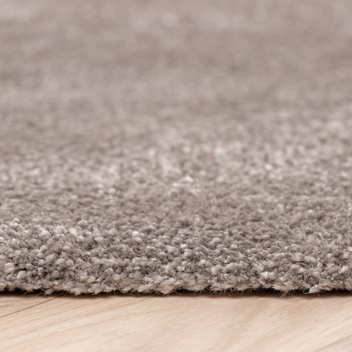 Rond wasbaar viscose vloerkleed - Vive Taupe