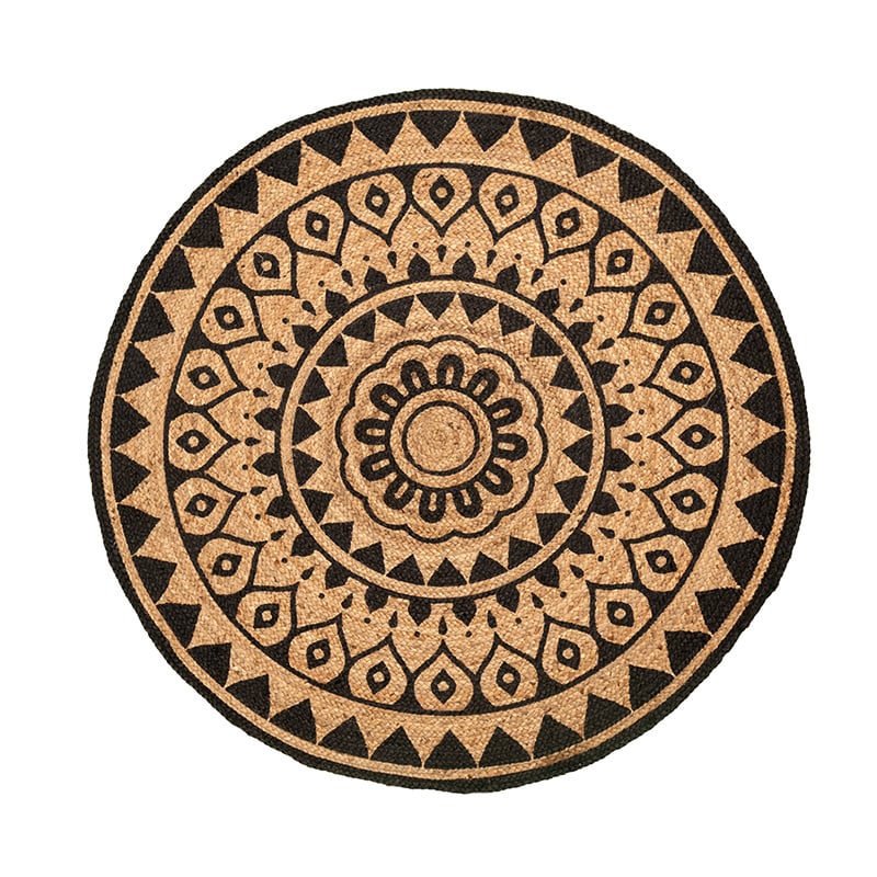 Rond jute vloerkleed - Henna Ayda Naturel - sfeer