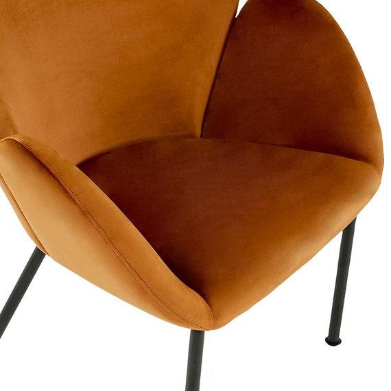 Kick Collection Velvet fauteuil - Tess Oranje