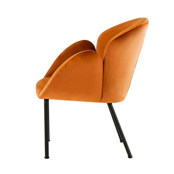Kick Collection Velvet fauteuil - Tess Oranje