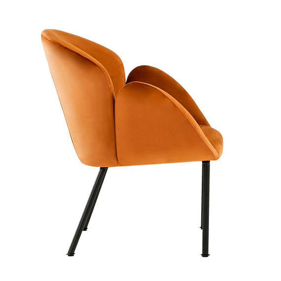 Kick Collection Velvet fauteuil - Tess Oranje