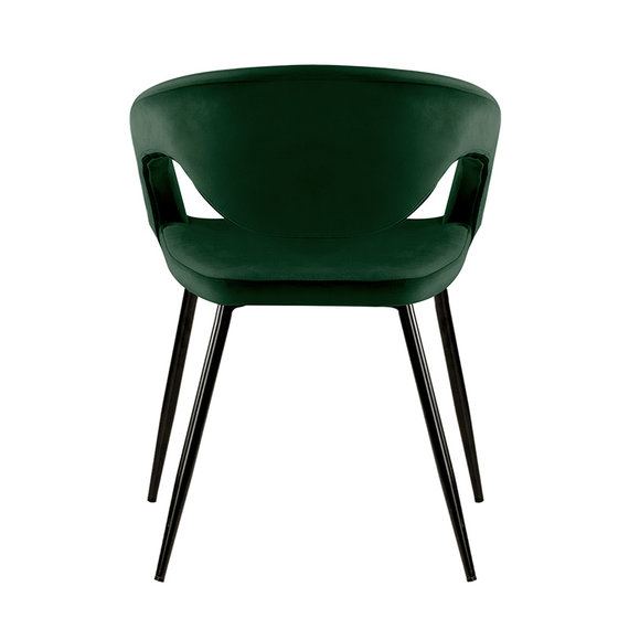 Kick Collection Velvet eetkamerstoel - Lenn Donkergroen