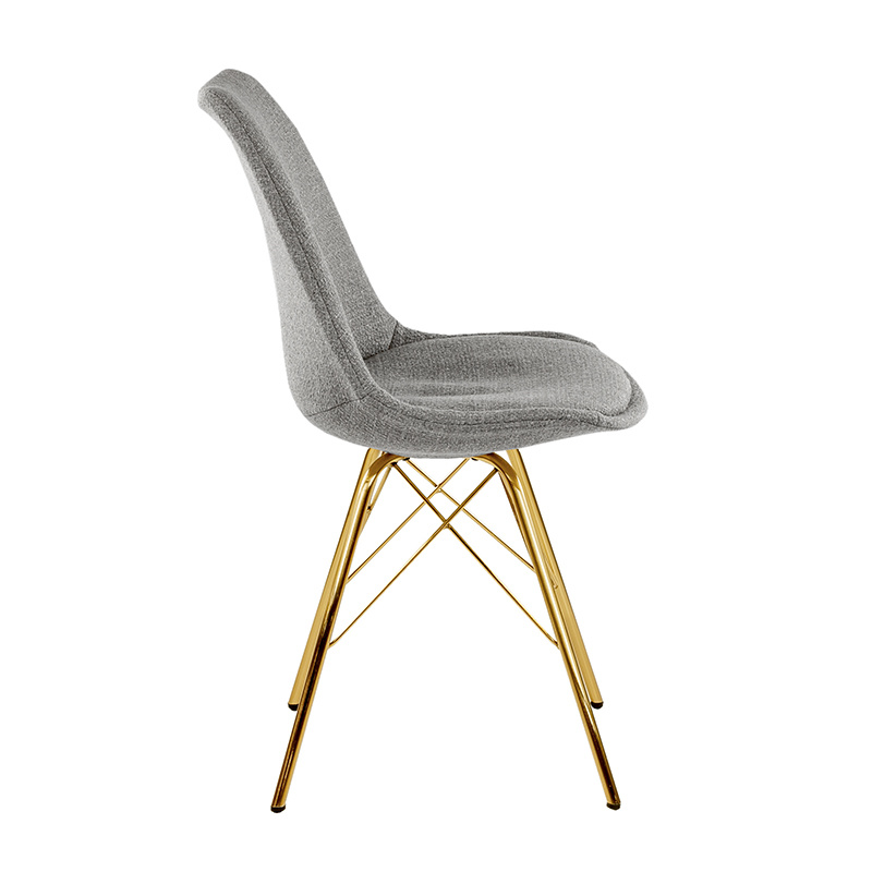 Kuipstoel - Jens Grijs - Goud frame - sfeer