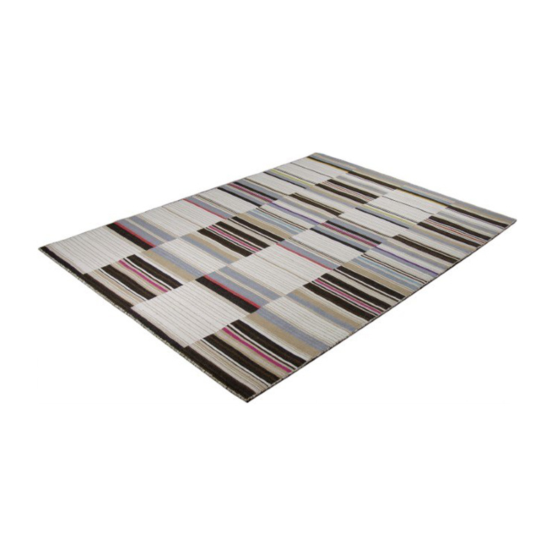 Wollen vloerkleed - Bon Multicolor/Bruin - sfeer