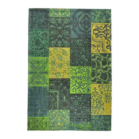 Rebelle Patchwork vloerkleed - Delany Groen Geel