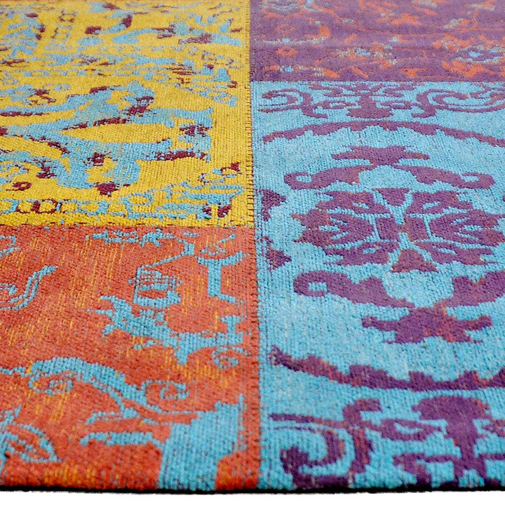 Patchwork vloerkleed - Delany Multicolor
