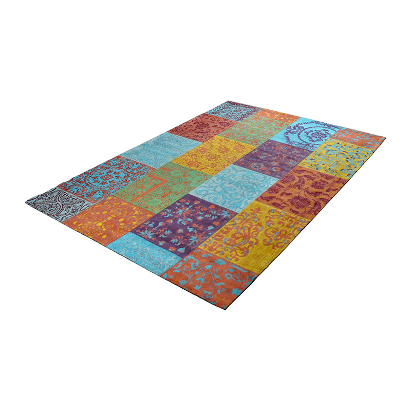 Patchwork vloerkleed - Delany Multicolor - sfeer