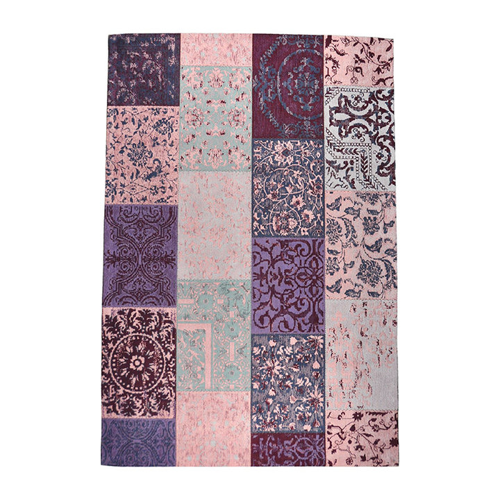 Patchwork vloerkleed - Delany Roze