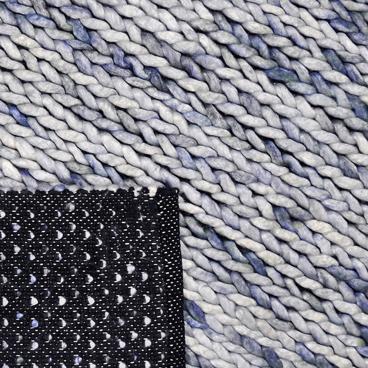 Wollen vloerkleed - Bernadette Blauw