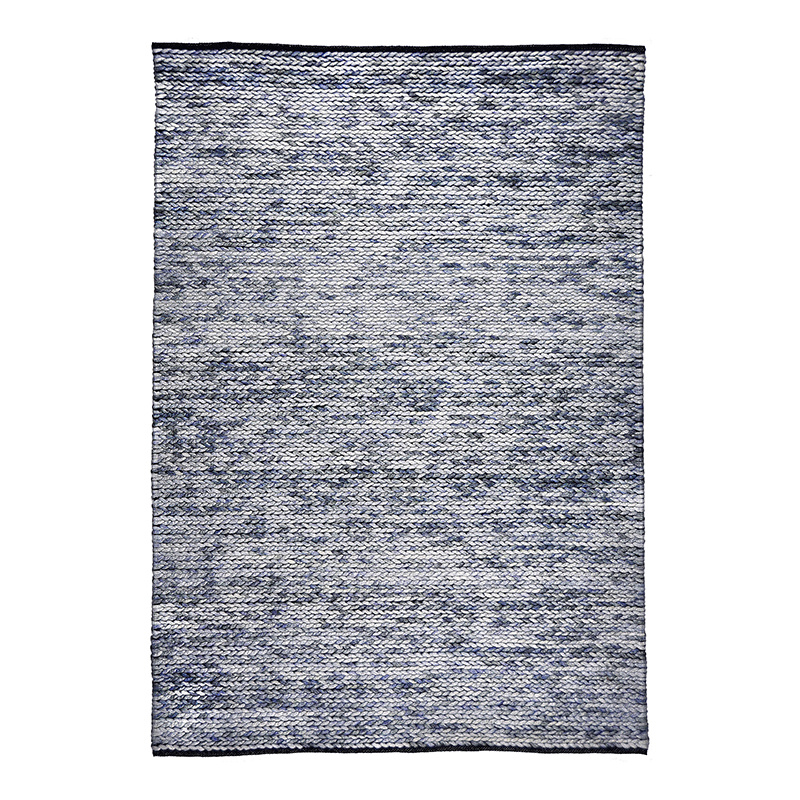 Wollen vloerkleed - Bernadette Blauw