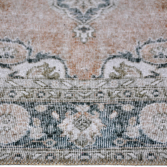 Rebelle Vintage vloerkleed - Fae Beige Blauw