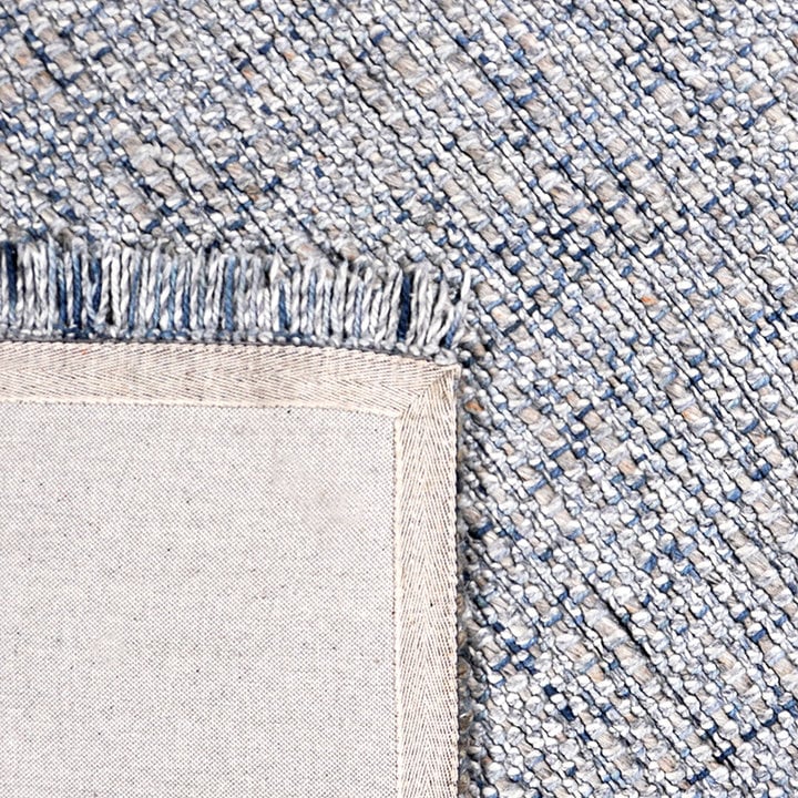 Wollen vloerkleed - Trinette Blauw/Creme