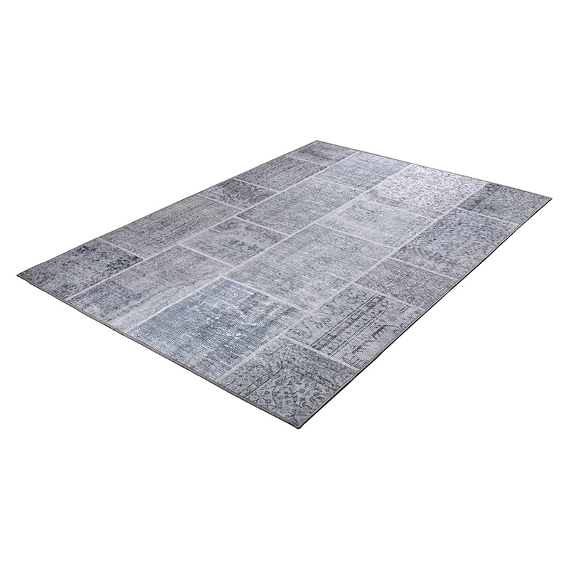 Patchwork vloerkleed - Nadine Grijs - sfeer