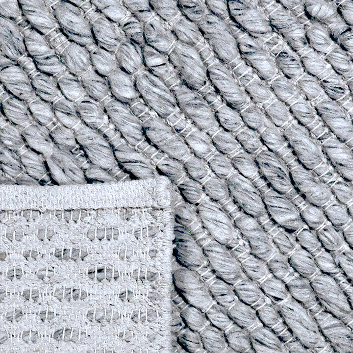 Wollen vloerkleed - Leona Creme/Grijs