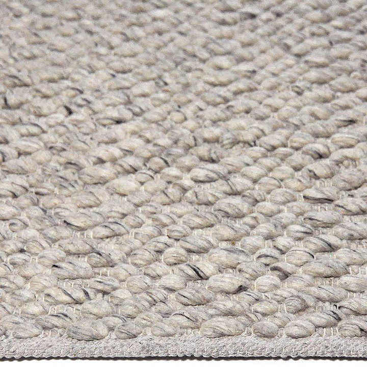 Wollen vloerkleed - Leona Zilver/Grijs