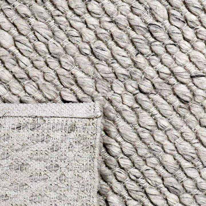 Wollen vloerkleed - Leona Zilver/Grijs