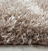 Adana Carpets Rond Hoogpolig vloerkleed - Blushy Taupe