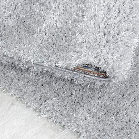 Adana Carpets Rond Hoogpolig vloerkleed - Blushy Lichtgrijs
