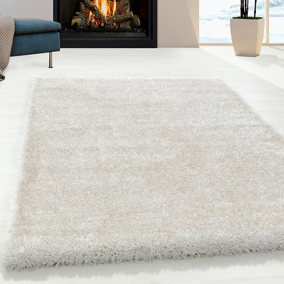 Adana Carpets Hoogpolig vloerkleed - Blushy Creme/Wit