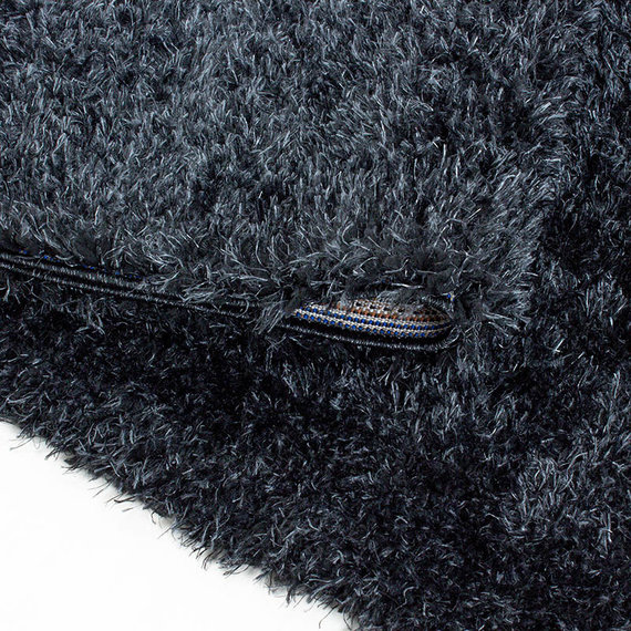 Adana Carpets Hoogpolig vloerkleed - Blushy Zwart/Gemêleerd