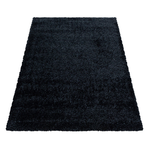 Adana Carpets Hoogpolig vloerkleed - Blushy Zwart/Gemêleerd