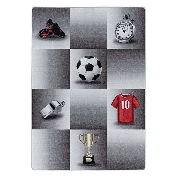 Adana Carpets Voetbalkleed - Pleun Kampioen Grijs