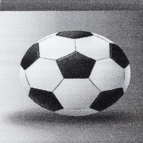 Adana Carpets Voetbalkleed - Pleun Kampioen Grijs