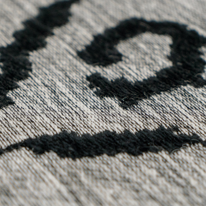 Vintage vloerkleed - Ramble Lines Grijs/Zwart