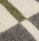 Adana Carpets Hoogpolige loper - Gala Groen