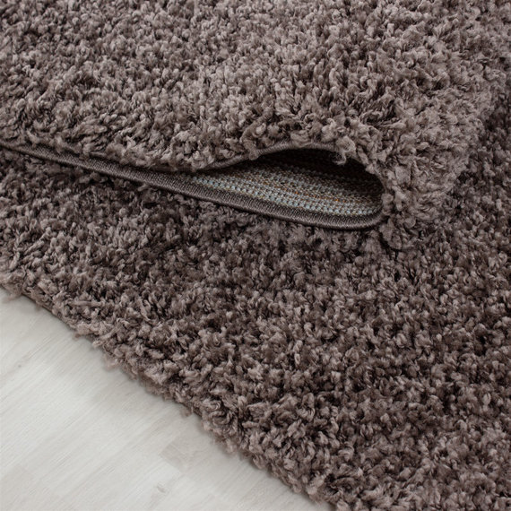 Adana Carpets Hoogpolige loper - Life Taupe