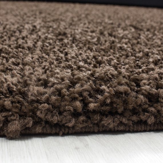 Adana Carpets Hoogpolige loper - Life Bruin