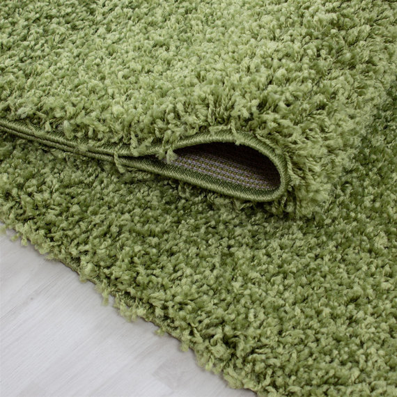 Adana Carpets Hoogpolige loper - Life Groen