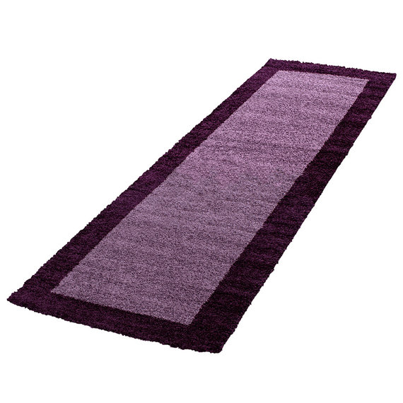Adana Carpets Hoogpolige loper - Edge Paars