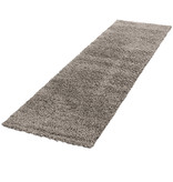 Adana Carpets Hoogpolige loper - Life Taupe
