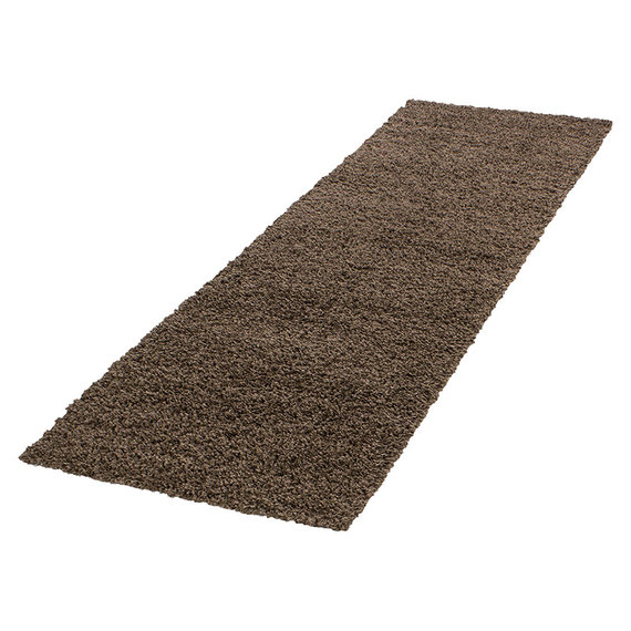 Adana Carpets Hoogpolige loper - Life Bruin