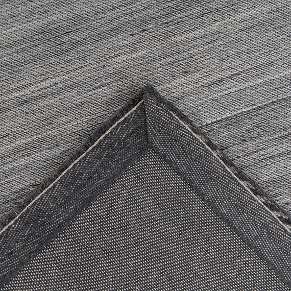 Kay Wollen vloerkleed - Prettily Edge Grijs/Antraciet