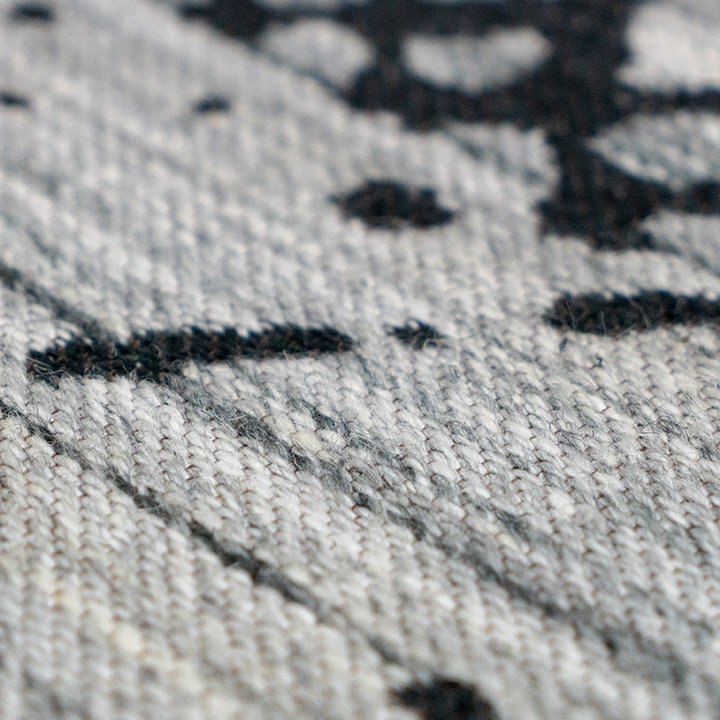 Wollen vloerkleed - Prettily Outline Beige/Grijs