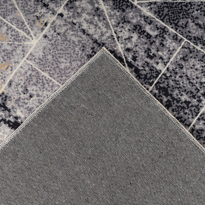 Modern vloerkleed - Piemonte Miscela Antraciet/Creme