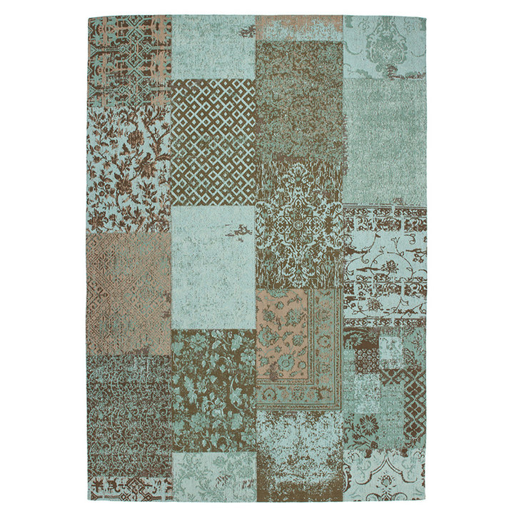 Patchwork vloerkleed - Splendid Turquoise