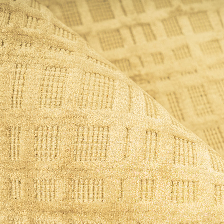 Viscose vloerkleed - Karma Geel