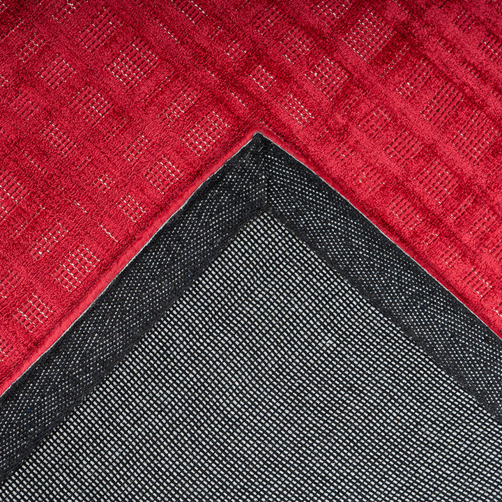 Viscose vloerkleed - Karma Rood